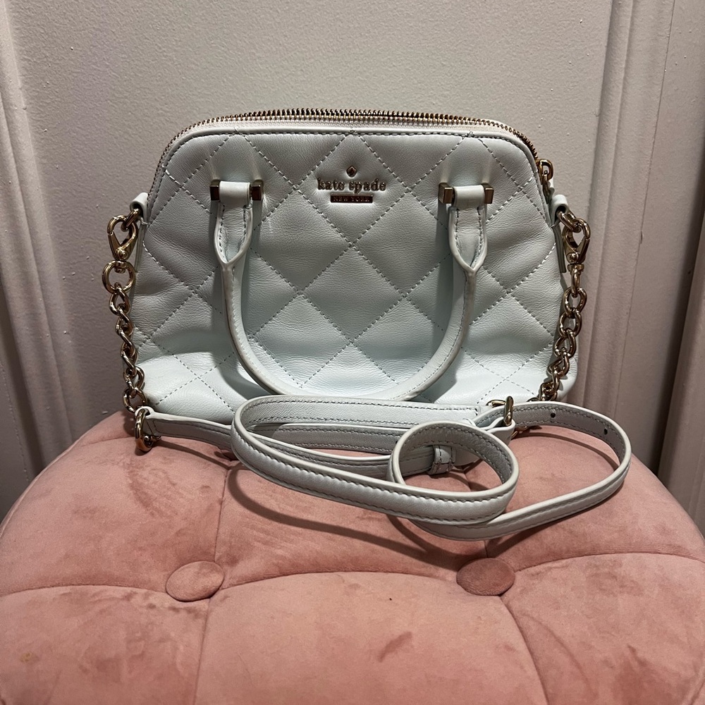 Kate Spade - Emerson Place Maise Quilted Crossbody - PXRU6241 - light blue